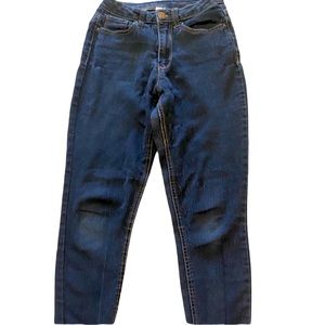 Women’s High Rise Dark Jeans Size 7 Time and Tru